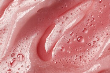 Fototapeta premium Smooth, glossy texture with droplets creates vibrant, soft appea