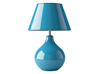 Blue lamp with a sleek design suitable for modern interiors and home decor