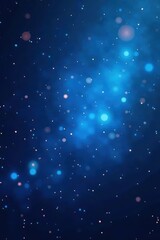 Obraz premium Gradient blue abstract backdrop with scattered bokeh of asteroids and comets, space, cosmic
