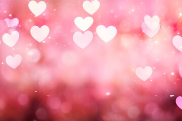 Valentine Bokeh Background, Pink Bokeh Background, Valentine's Day Digital Paper, Valentine Background, Valentine's Wallpaper, Valentine's Day Banner