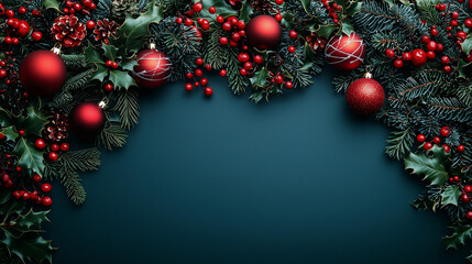 christmas background with decoration