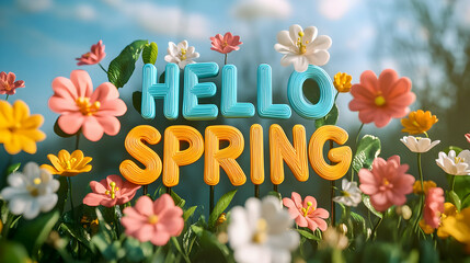 spring flowers in the garden