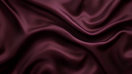 Rich Burgundy Silk Draped Luxuriously Soft Fabric