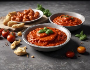 Casoncelli caserecci served hot with a side of tomato sauce,  stuffed pasta,  regional specialty