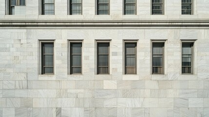 Obraz premium Federal Reserve building facade standing strong and secure, symbolizing economic stability and the central role of financial institutions in modern society.