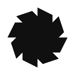 Eight Rotating Parallelogram Shapes Circle Icon