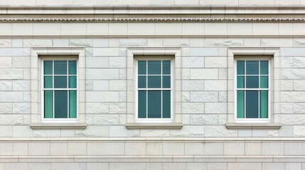 Obraz premium Federal Reserve building facade showcasing the iconic architecture and symbolic representation of economic stability and monetary policy in the United States.