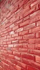 Obraz premium Textured Red Brick Wall