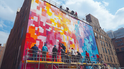 Collaborative Graffiti Artwork