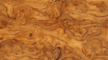 top view on brown burl wood table slab surface texture background