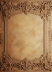 Obraz premium Antique style paper background with intricate design, distressed look, paper background