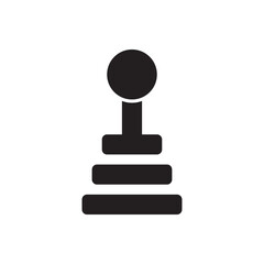 Gear shift icon, gearbox car silhouette icon vector design illustration. 