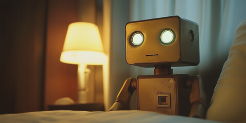 Thinking Robot with Futuristic Design and Advanced Technology Highlighting Innovation and Mechanical Intelligence






