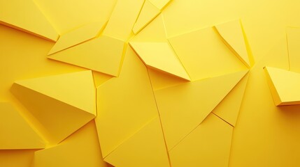 Yellow abstract background with geometric shapes