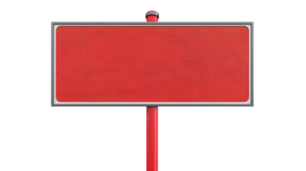 Blank street sign, isolated on white background 