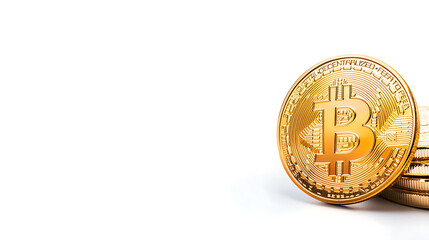 glowing Bitcoin symbol represents digital currency and investment opportunities
