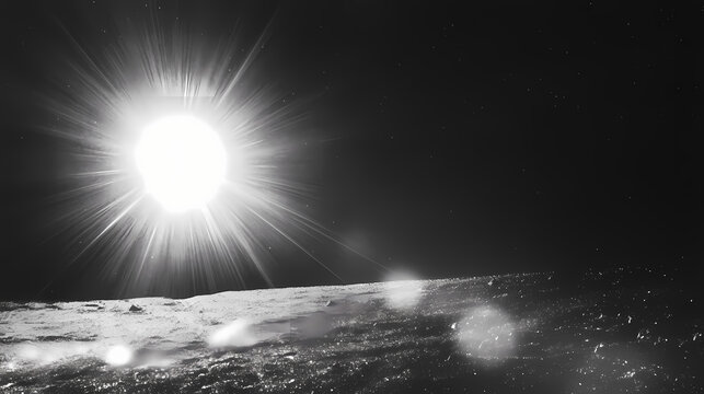 Lens flare light over black background. easy to add overlay or screen filter over photos. Solarian. Illustration