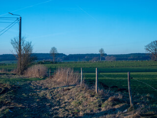 evening in the country side. sunset