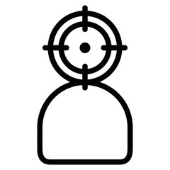 Obraz premium User target icon