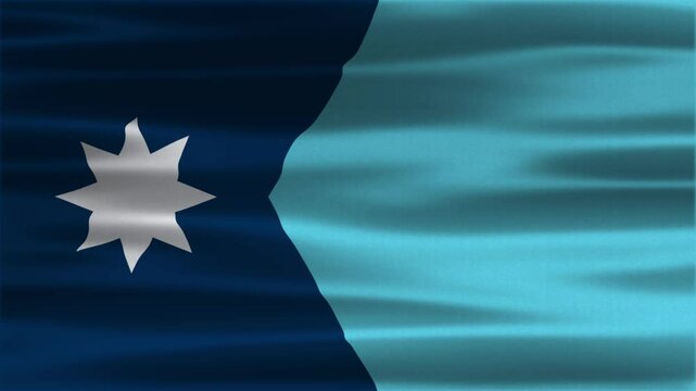 The looping of realistic Minnesota waving flag. Minnesota Background. USA background