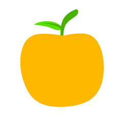 clean and minimal orange vector illustration with bright hues and a fresh design