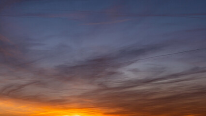 Fototapeta premium sunset in the sky