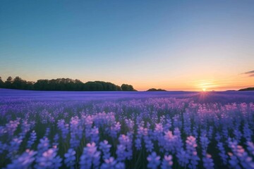 Fototapeta premium Beautiful and Peaceful Nature Scenery Illustration Landscape Countryside Tranquil Vibrant and Colorful