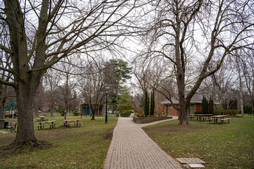 View of Simcoe Park in the town of Niagara-on-the-Lake.