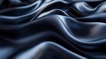 Obraz premium Black fabric sleek smooth silk display high resolution hd background