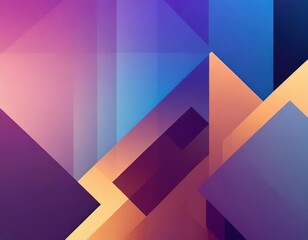 Abstract Geometric Background with Bold Shapes and Contrasting Gradient Colors