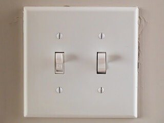 light switch on wall