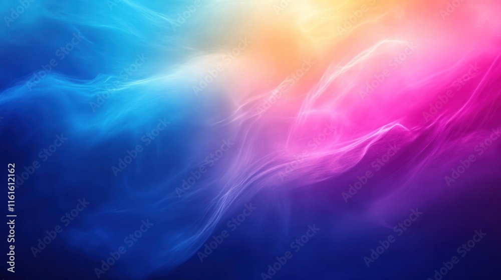 Poster artistic gradient patterns with smooth motion, tailored for high-tech applications.