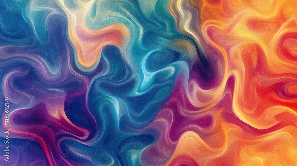 Poster Artistic gradient patterns with smooth motion, tailored for high-tech applications.