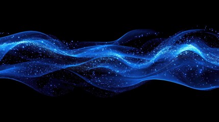 Bright blue cyberspace data flow with high-resolution effects.