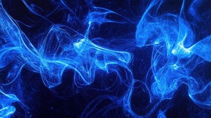 Immersive blue neon artwork tailored for unique digital displays.