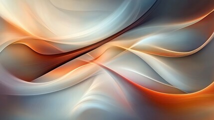 Obraz premium Swirling shapes in a harmonious blend of vibrant colors and soft gradients evoke a sense of movement and energy, capturing the essence of creativity and imagination