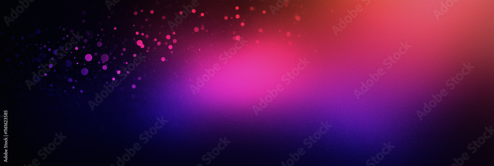 Aufkleber abstract pink and purple gradient background with floating particles