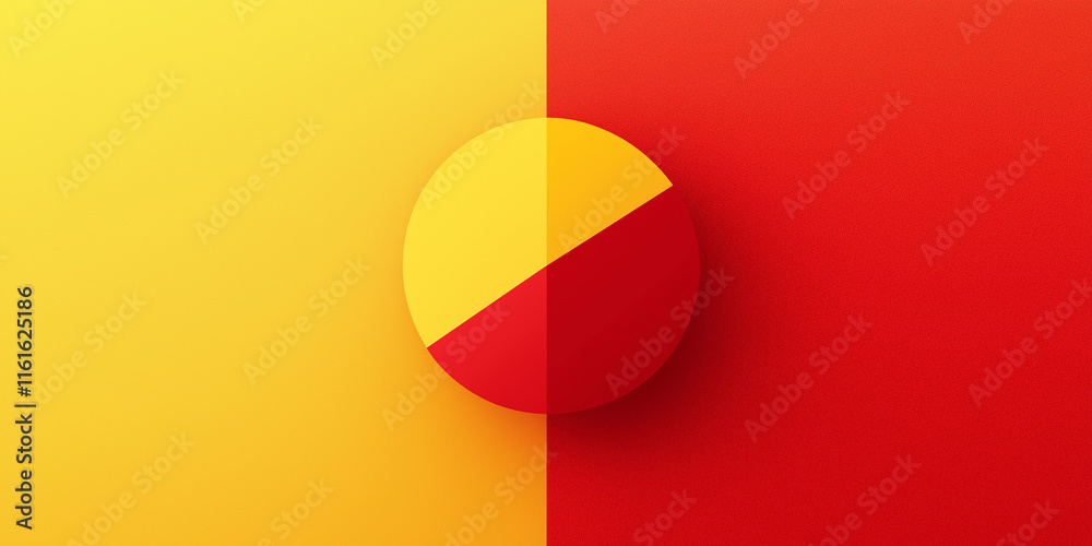 Poster pie chart showing market share, data analysis and business performance