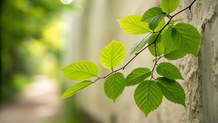 Obraz premium green leaves background