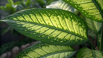 Fototapeta premium close up of green leaves