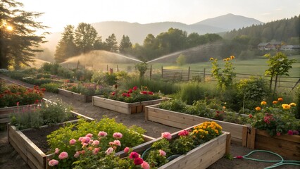 Obraz premium flowers in the garden