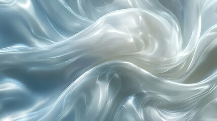 Obraz premium Elegant Draped Fabric, Soft Texture, Shimmering Sheen, Luxurious Feel, Subtle Hues, Flowing Gracefully, Creating a Dreamlike Atmosphere.