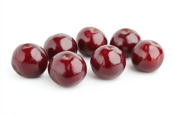 Fruits of Ziziphus mauritiana on a plain white background