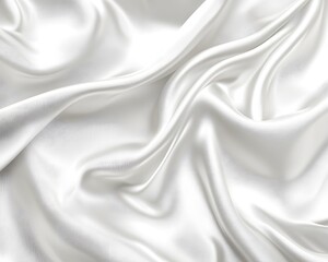 Fototapeta premium Draped Off-White Silk Fabric Texture