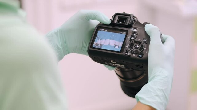 patent at the doctor office doing a routine check and fixing his teeth