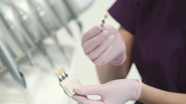 patent at the doctor office doing a routine check and fixing his teeth