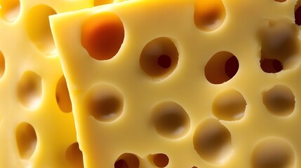 A cheese pattern alternating sharp squares and soft rounds.