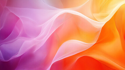Obraz premium Colorful abstract silk patterns flowing gracefully in warm tones
