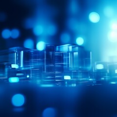 abstract blue background with lights