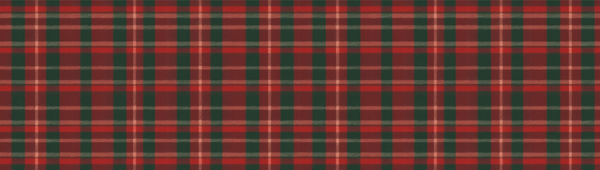 Christmas plaid pattern with green and red color
